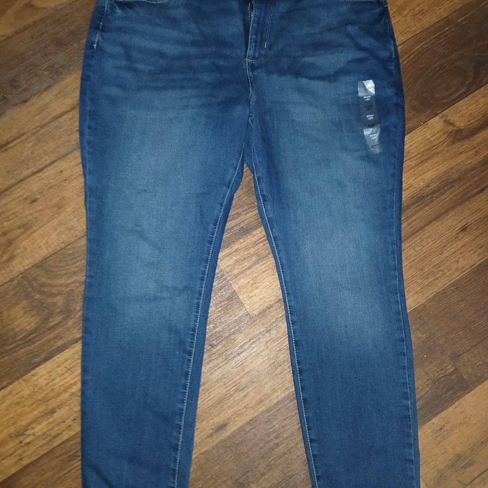 Sonoma Dark Blue Women's Skinny Jeans Size 18reg